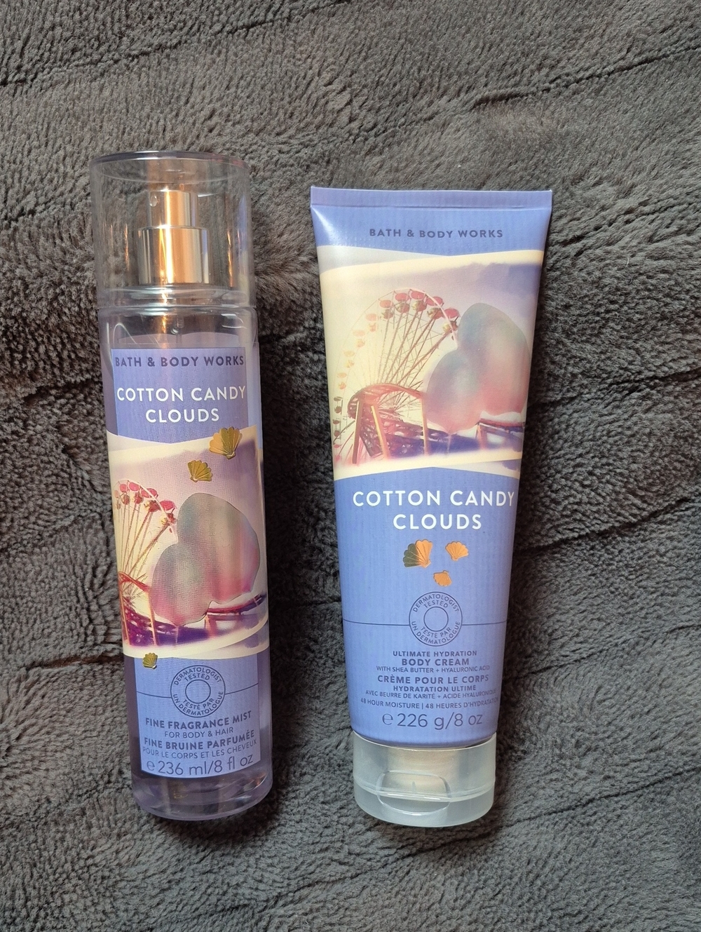 Cotton Candy Clouds Mist & Body Cream From Bath & Body Works, Brand New!